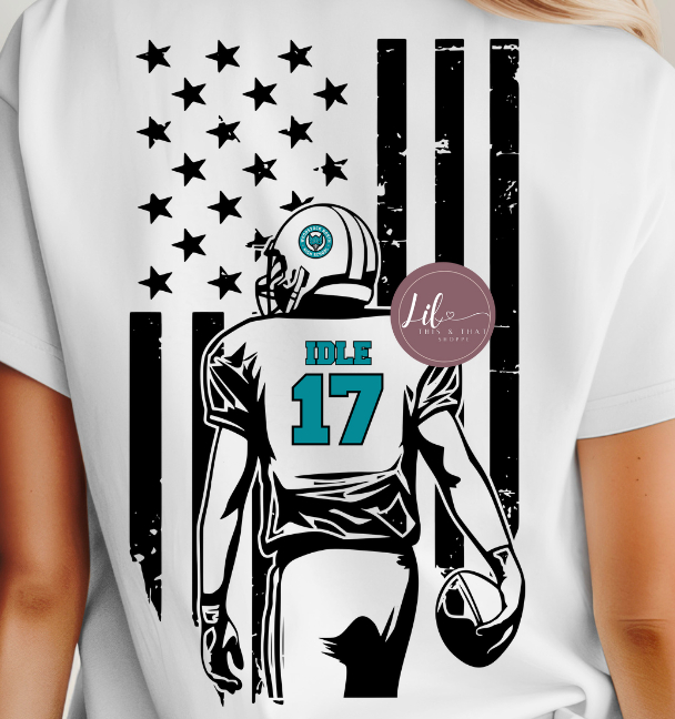 Custom Football Flag Design