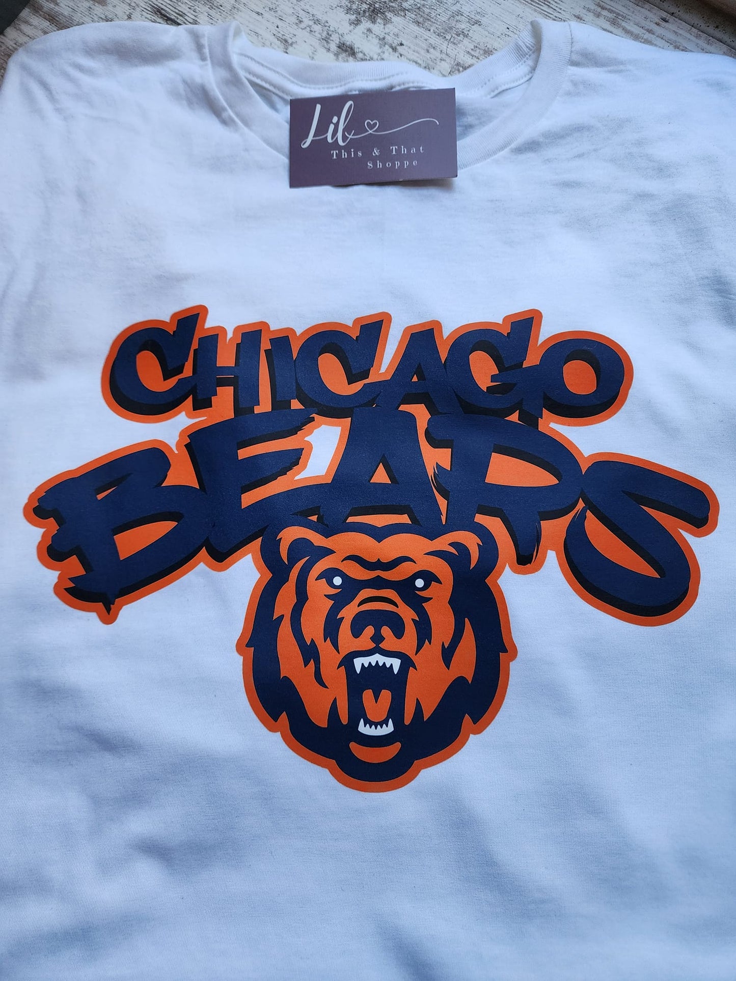 Chicago Football Street Art Style