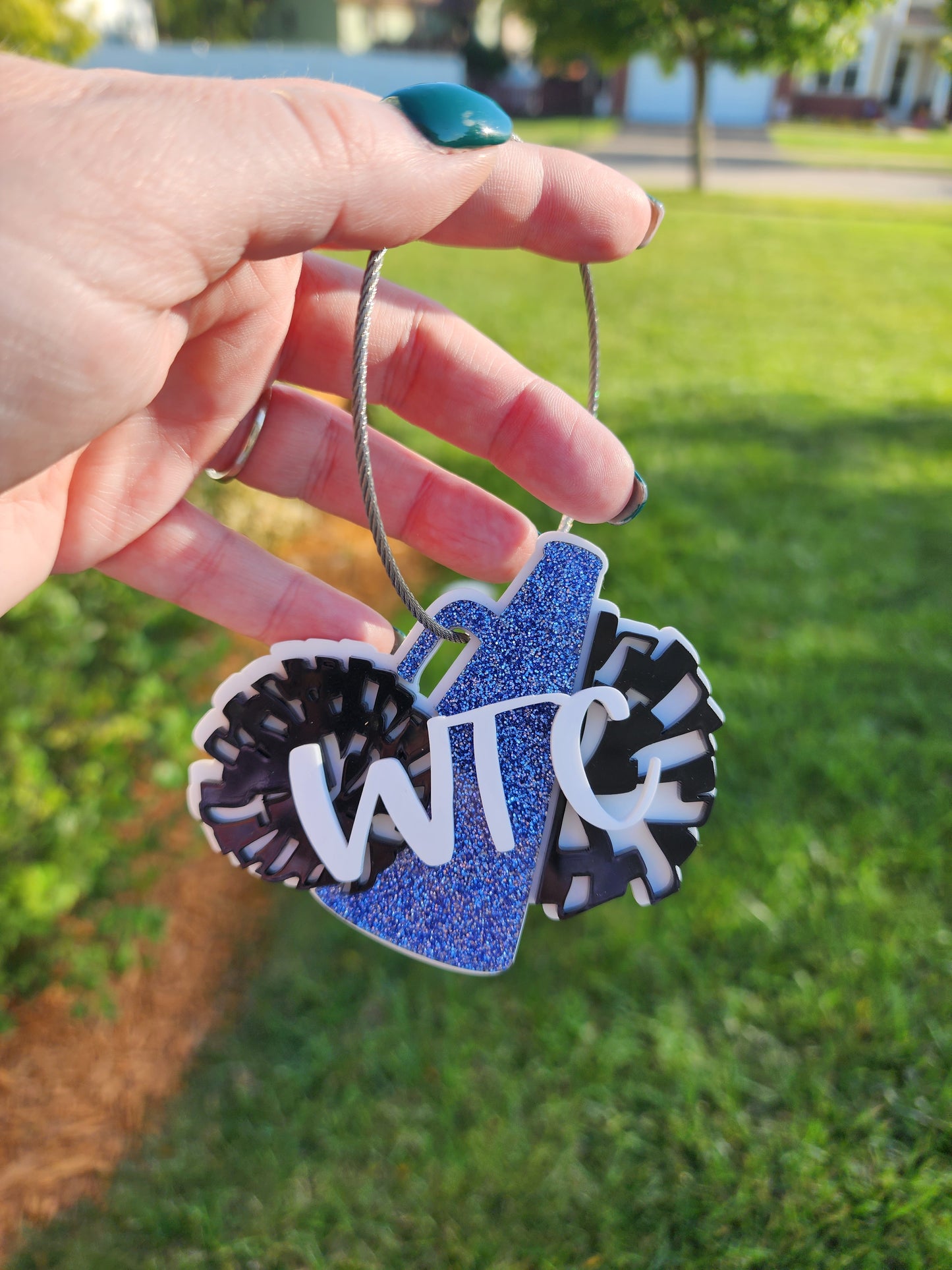 WTC Glittery Bag Tag
