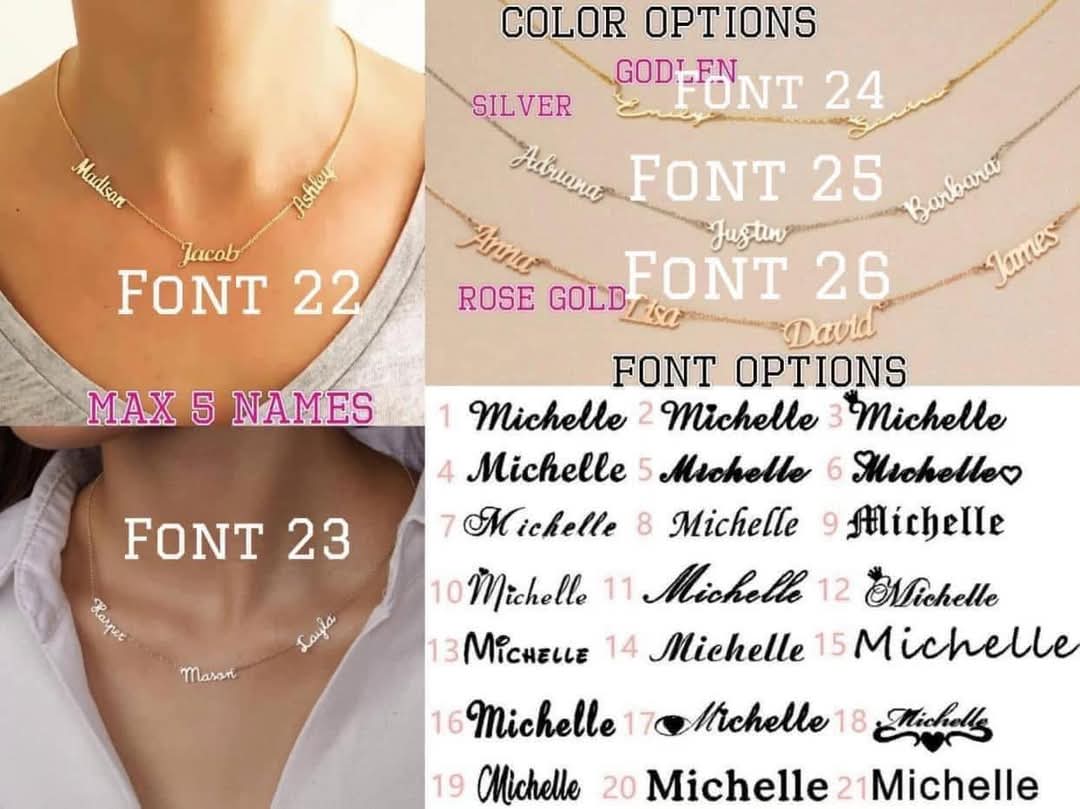 Custom Name Necklace **Pre-Order**