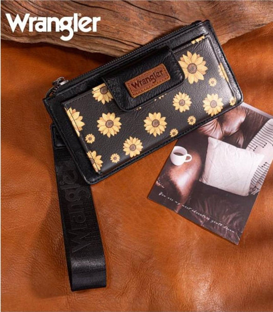 Wrangler Sunflower Wallet Wristlet