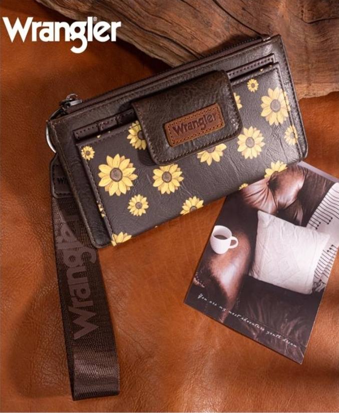 Wrangler Sunflower Wallet Wristlet