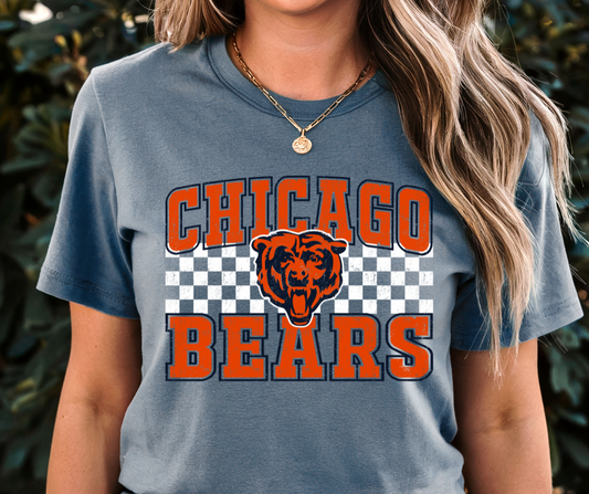 Checkered Bears Football