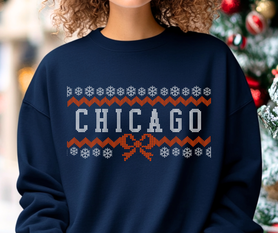Chicago Football Ugly Sweater Style