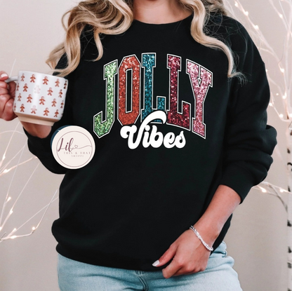 Jolly Vibes (Faux Sequin Design)