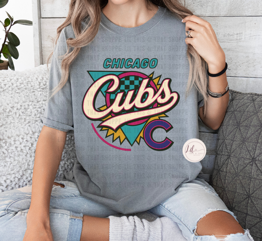 Retro Cubs Baseball