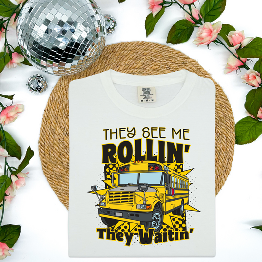 They See Me Rollin'.... School Bus Tee