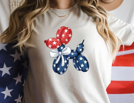 Patriotic Balloon Dog