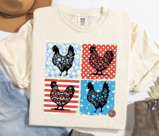 Patriotic Chickens