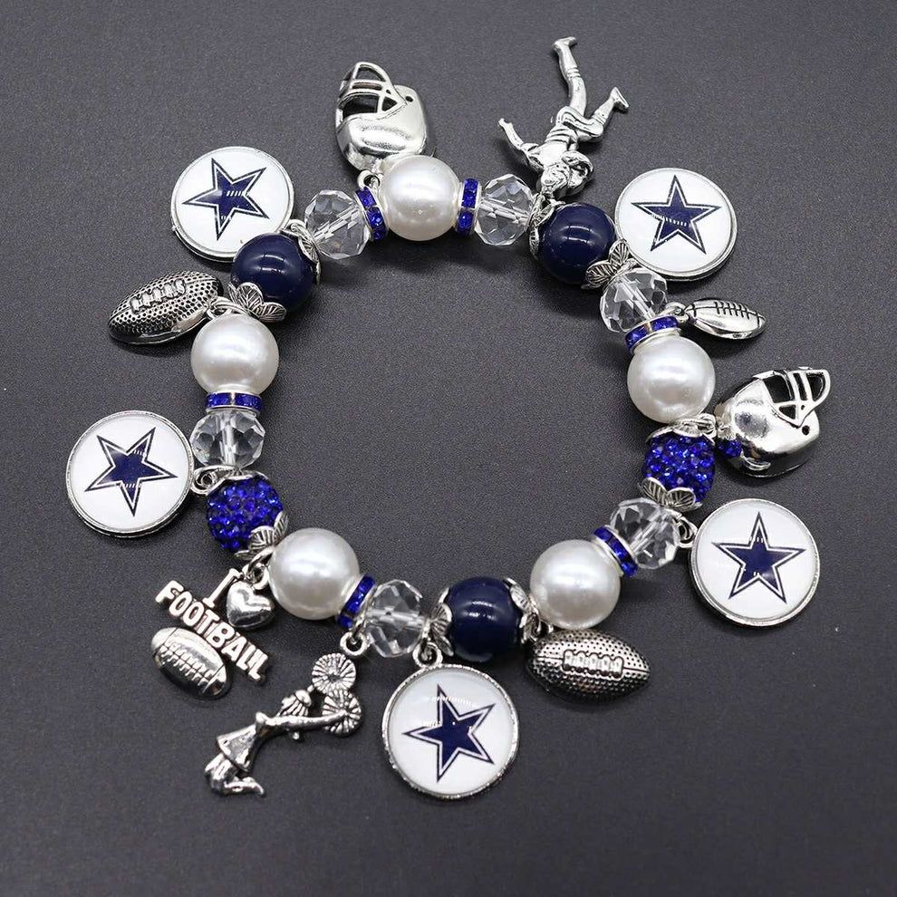 Football Team Charm Bracelets
