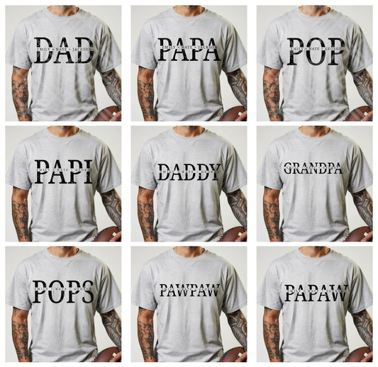 Custom Father Title Shirt