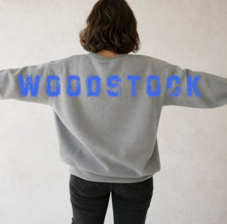 Custom Long Distressed Print Design