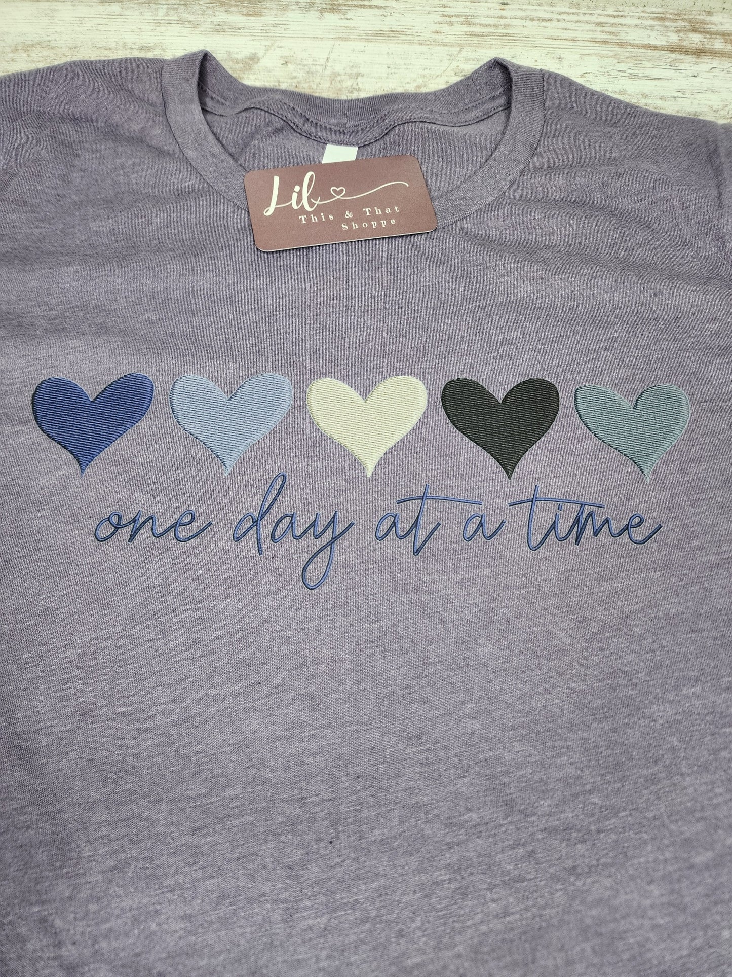 One Day at a Time (Faux Emboridery)