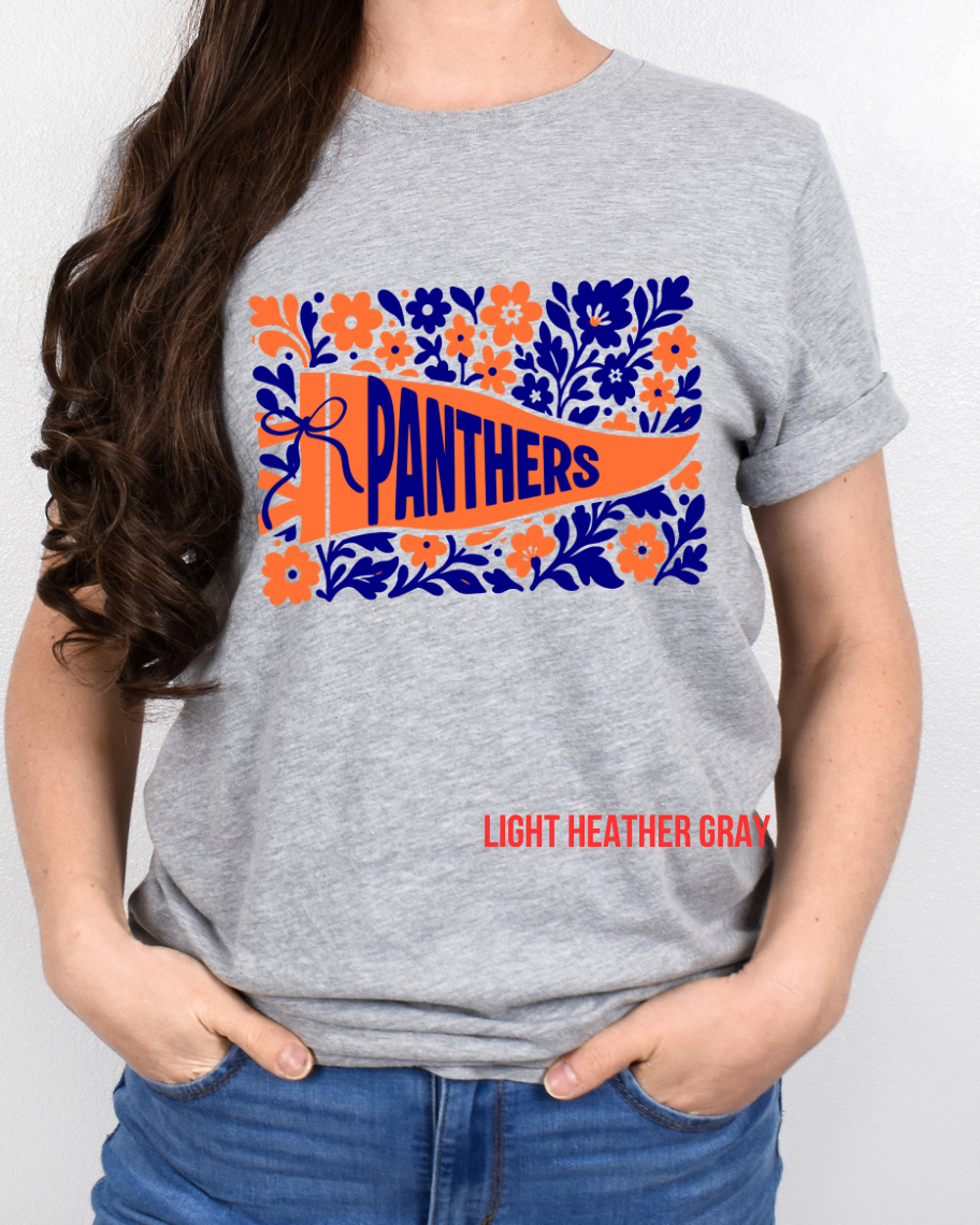 Panthers Floral Pennant