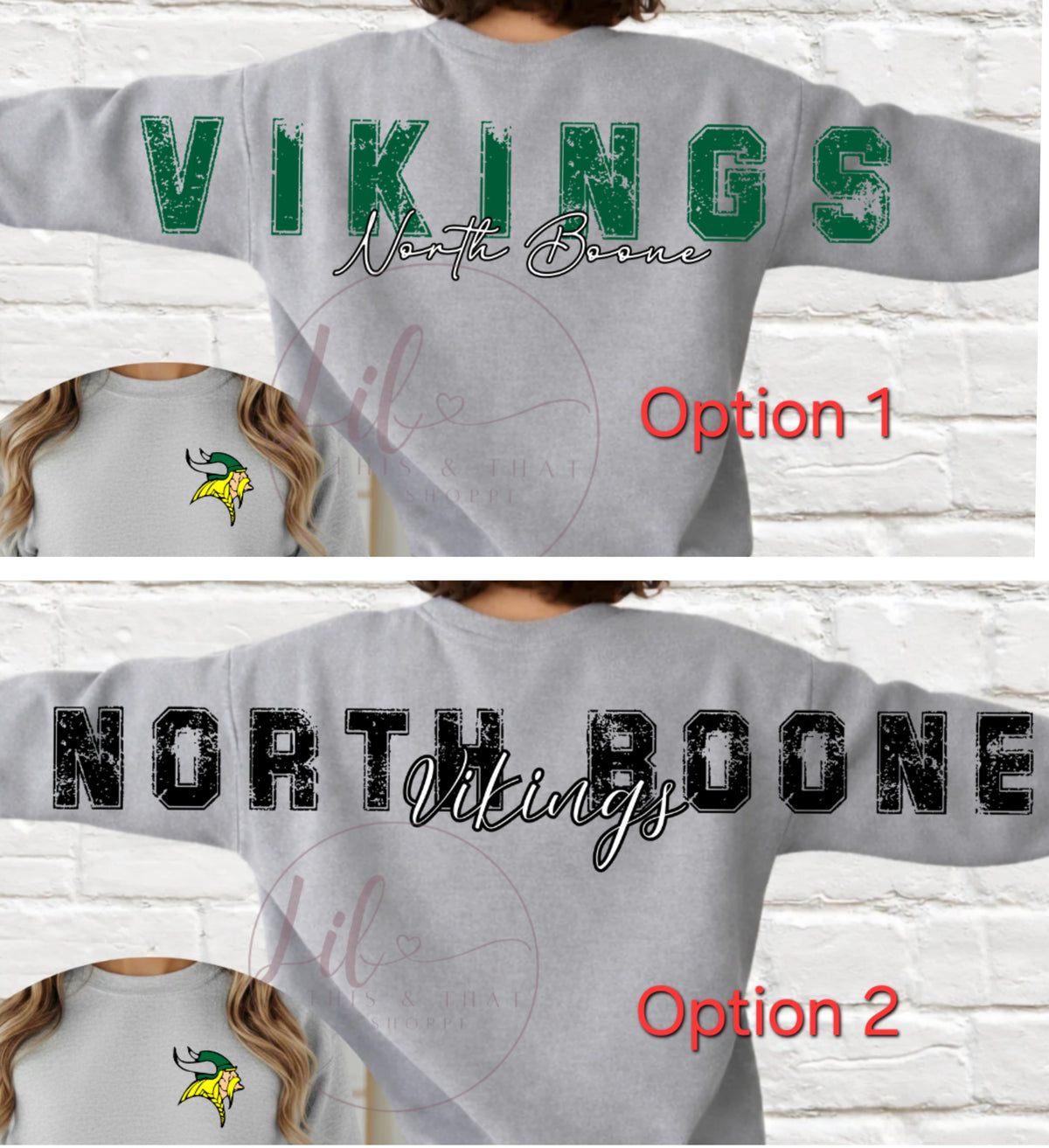 North Boone Vikings Long Back