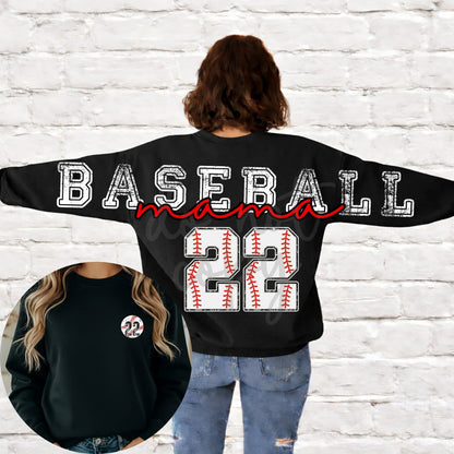 Custom Long Back BASEBALL Mama