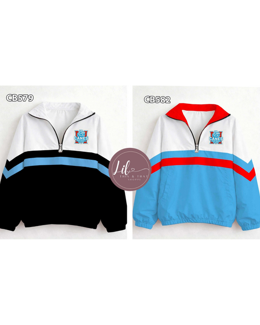 Jr Canes Windbreaker Pullover