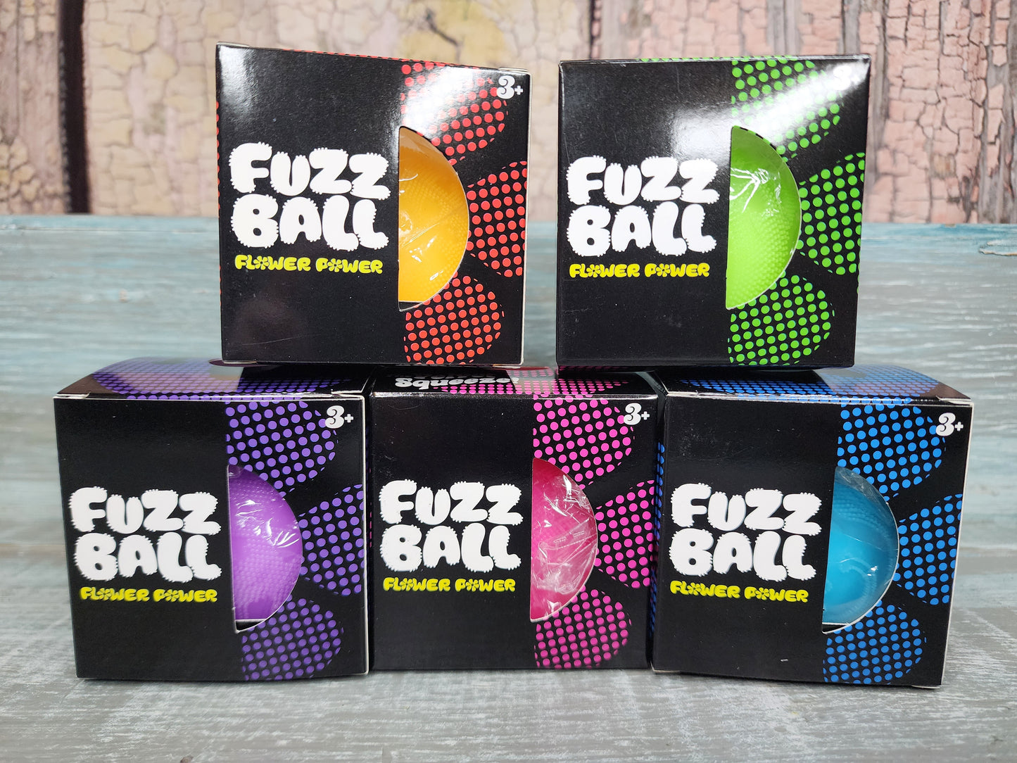 Fuzz Ball Flower Power Squishies - Ready to Ship!
