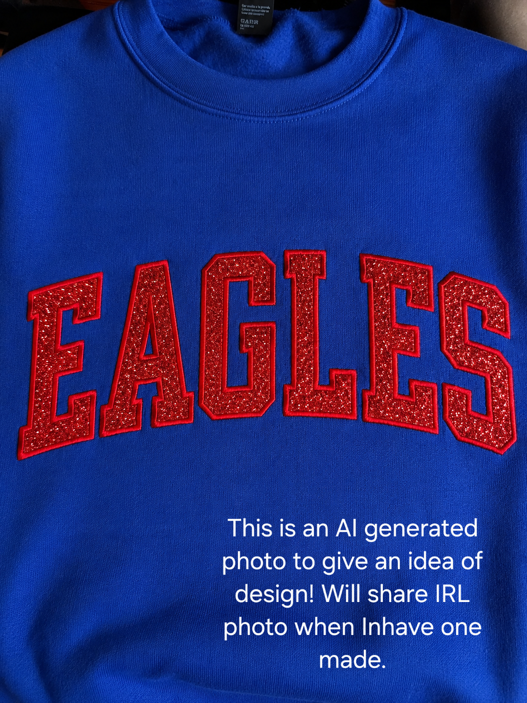 Embroidery: EAGLES with Glitter Embroidery