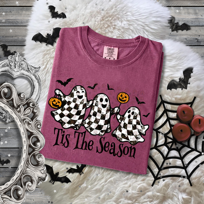 Tis the Season Checkered Ghosts