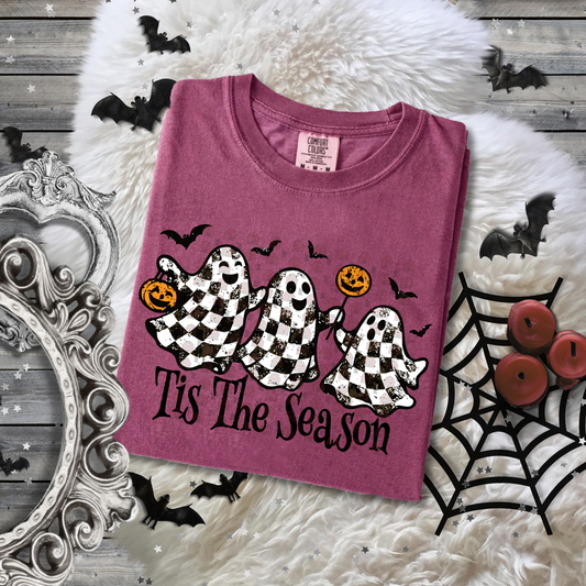 Tis the Season Checkered Ghosts