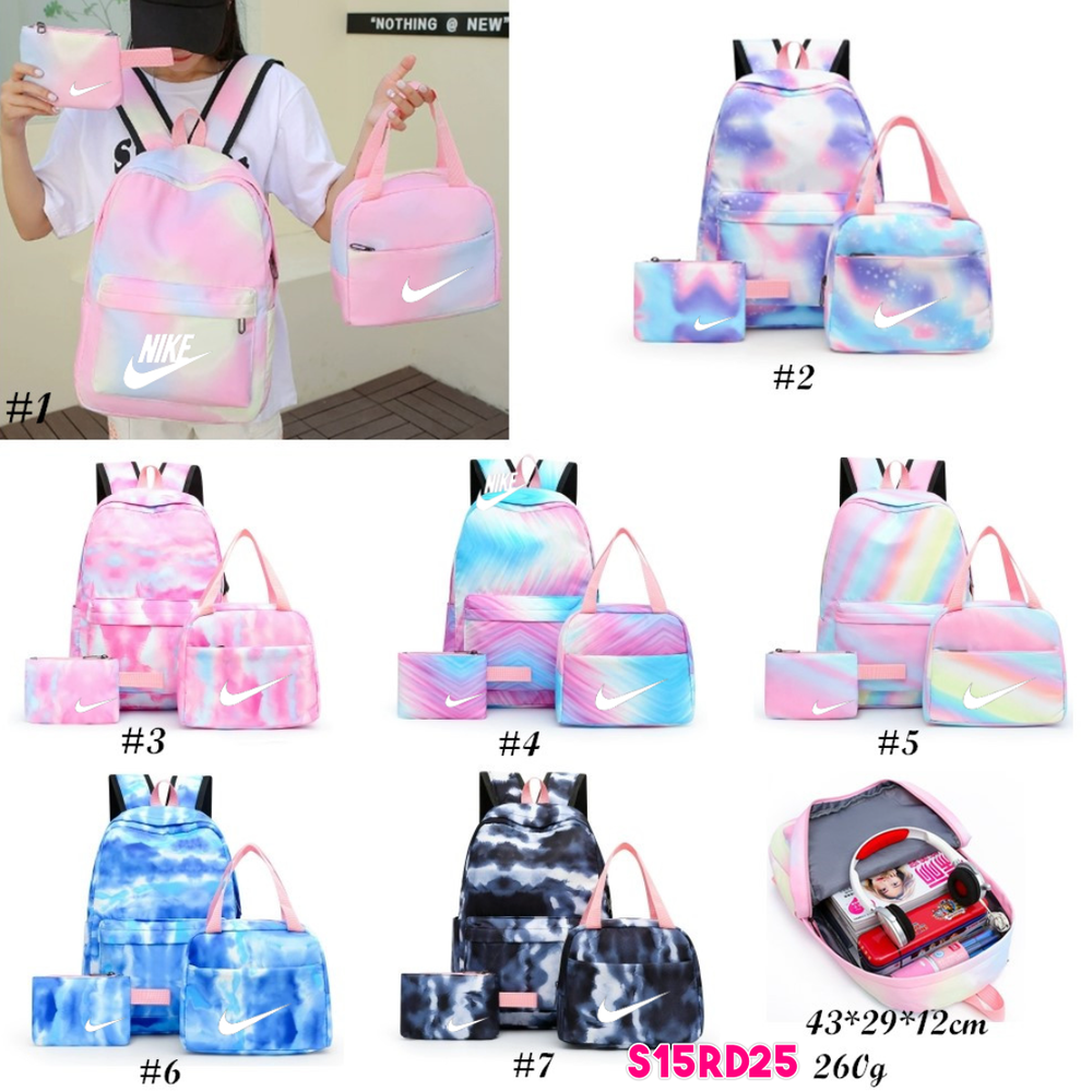 N Tie Dye Backpack Set **Pre-Order**