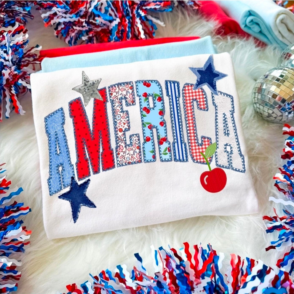 Faux Stitched America