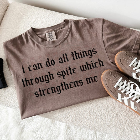 i can do all things through spite which strengthens me