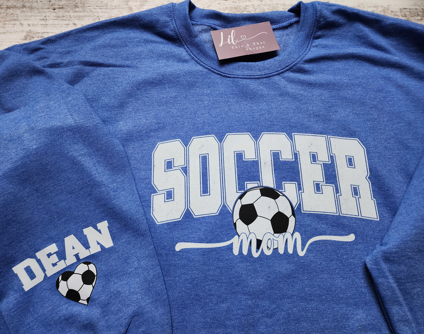Soccer Mom with Custom Name Sleeve