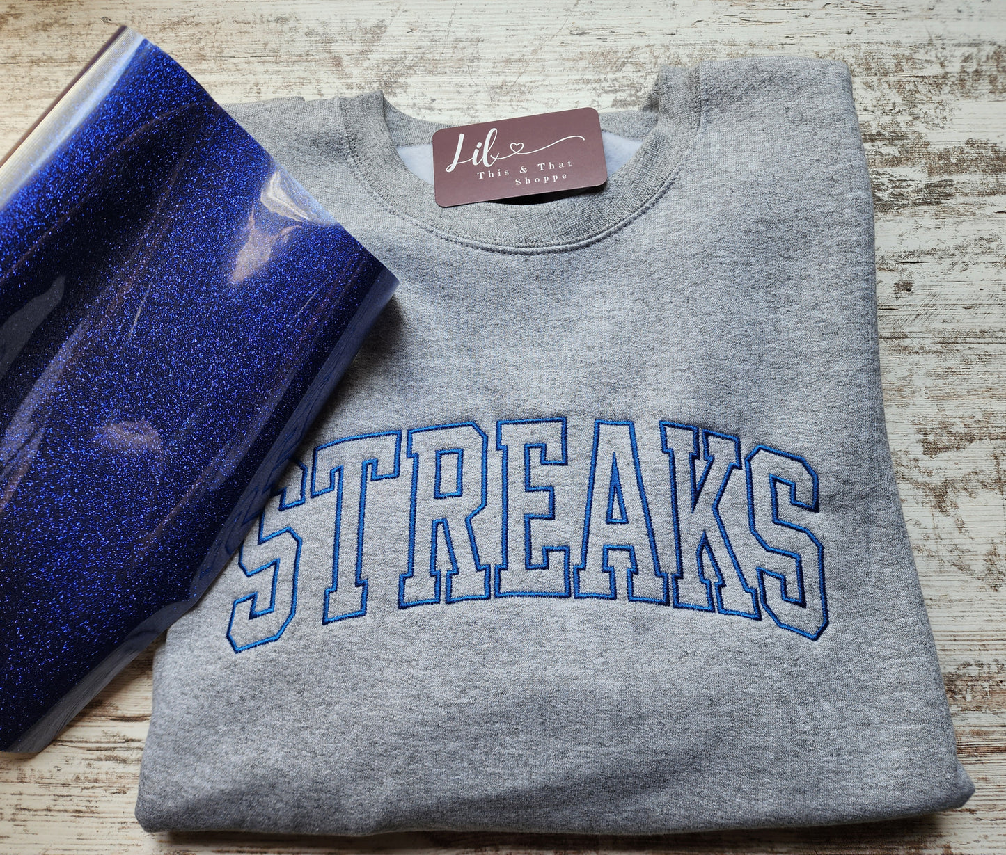 Embroidery: STREAKS with Glitter Embroidery