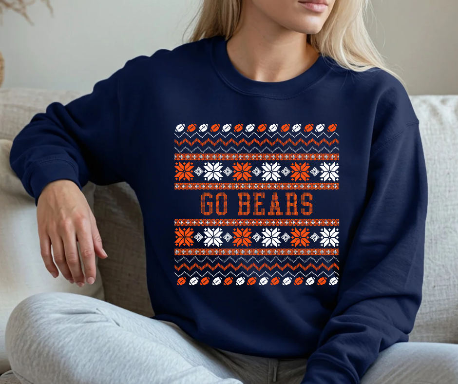 Go Bears Chicago Football Ugly Sweater Style