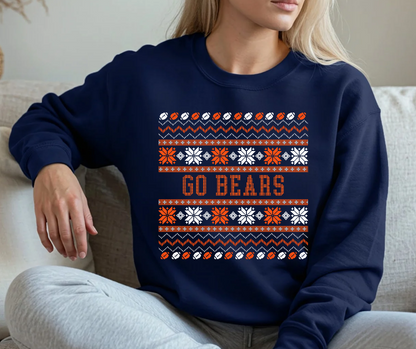 Go Bears Chicago Football Ugly Sweater Style