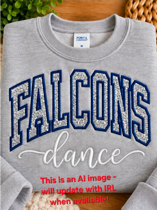 Embroidery: FALCONS Dance with Glitter