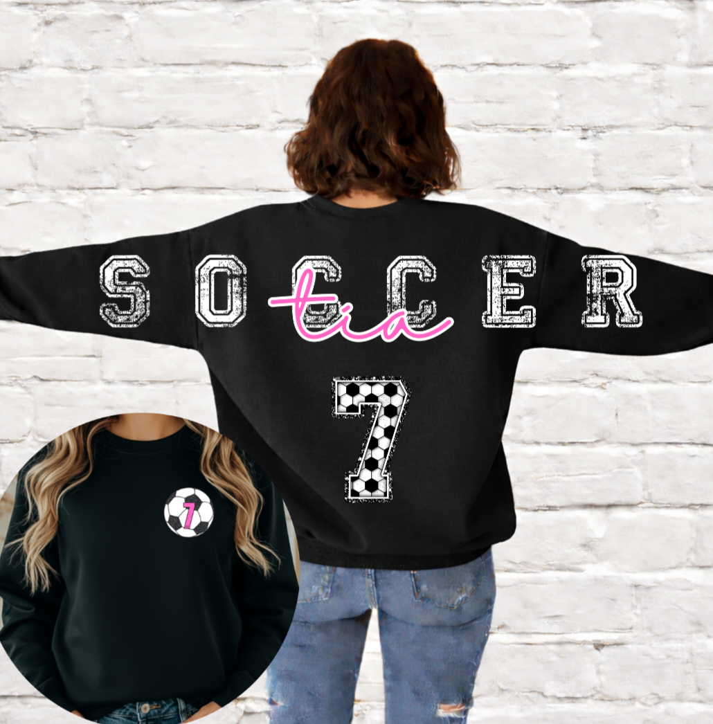 Custom Long Back SOCCER Mama (or other Title)