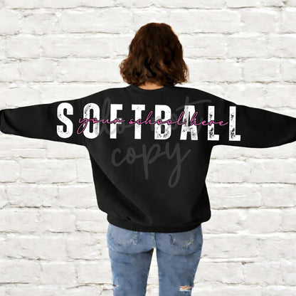 Custom Long Back SOFTBALL