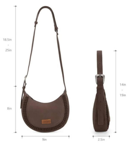 Wrangler Crescent Crossbody Shoulder Bag